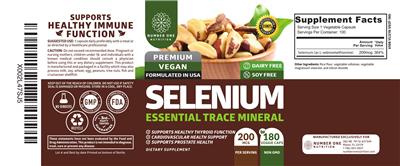 Selenium 200 mcg label