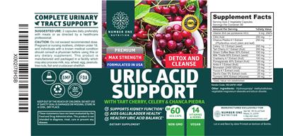 Uric Acid Support label