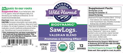 Biodynamic SawLogs Extract label