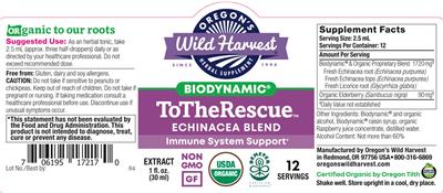 Biodynamic ToTheRescue label