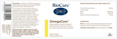 OmegaCare label