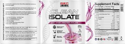 Clean Isolate Wild Berry label