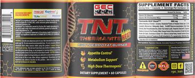 TNT Thermanite Heat label
