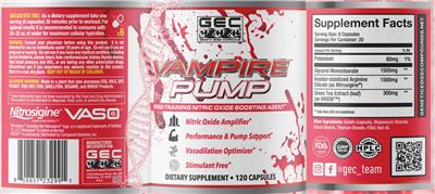 Vampire Pump label