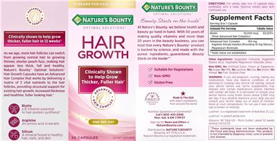 Hair Growth label