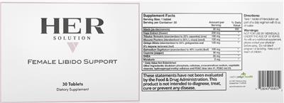 Female Libido Support label