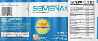 Semenax label