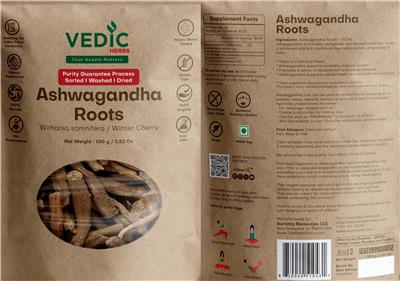 Ashwagandha Roots label
