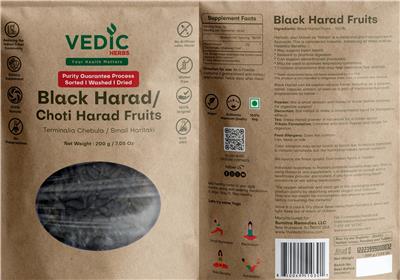 Black Harad / Choti Harad Fruits label