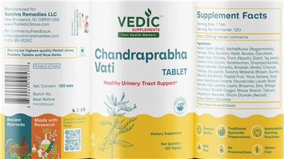Chandraprabha Vati Tablet label