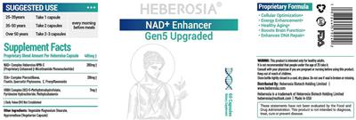 NAD+ Enhancer label