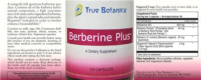 Berberine Plus label