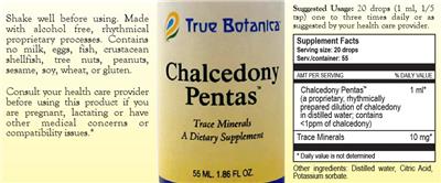Chalcedony Pentas label
