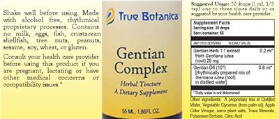 Gentian Complex label