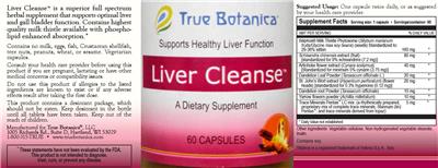 Liver Cleanse label