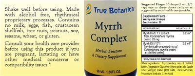 Myrrh Complex label