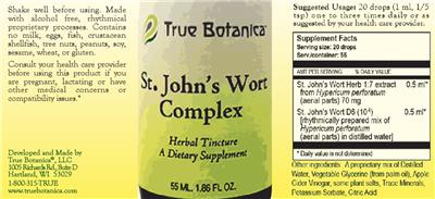 St. John's Wort Complex label
