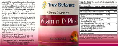 Vitamin D Plus label