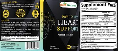 Day-To-Day Heart Support label