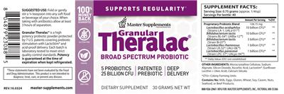 Granular Theralac label