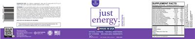 Just Energy Mixed Berry label