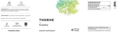 Creatine label