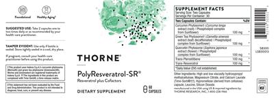 PolyResveratrol-SR label