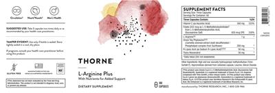 L-Arginine Plus label