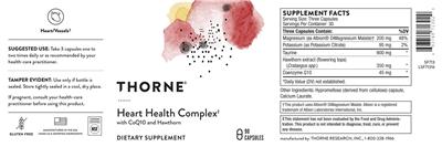 Heart Health Complex label