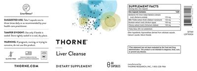 Liver Cleanse label