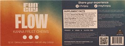 Flow Kanna Fruit Chews label