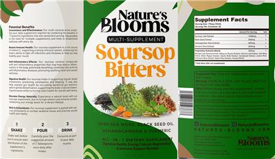 Soursop Bitters label