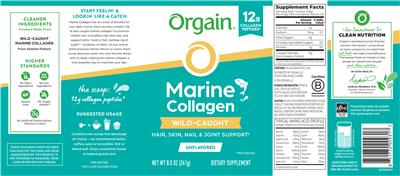 Marine Collagen Unflavored label