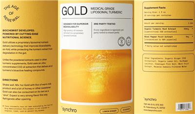 Gold Lemon Ginger label