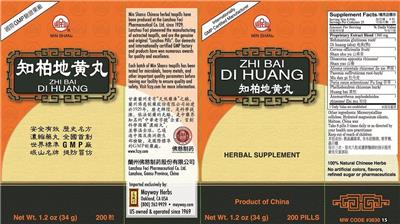 Zhi Bai Di Huang label