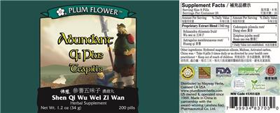 Abundant Qi Plus Teapills label