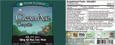 Clean Air Teapills label