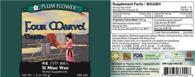 Four Marvel Teapills label