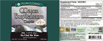 Major Bupleurum Teapills label