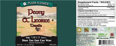 Peony & Licorice Teapills label