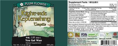 Right-Side Replenishing Teapills label