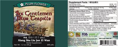 Six Gentlemen Plus Teapills label