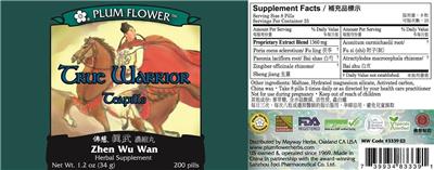 True Warrior Teapills label