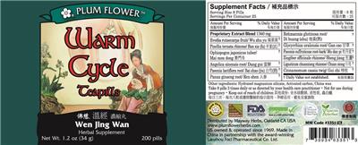 Warm Cycle Teapills label