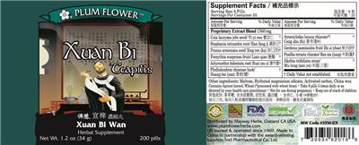 Xuan Bi Teapills label