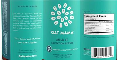 Milk It Lactation Blend label