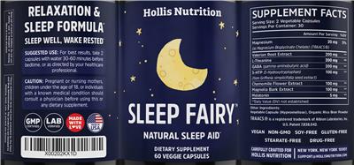 Sleep Fairy label