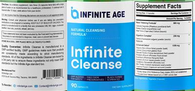 Infinite Cleanse label