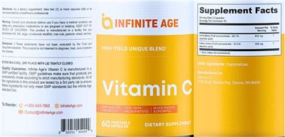 Vitamin C label