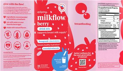 MilkFlow Delicious Berry Flavor label